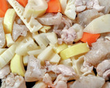 破竹と鶏肉の筑前煮風♡大さじ4調味料だけ作り方3写真