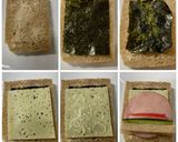 海苔チーズクルクルサンド♪お弁当にも♫作り方3写真