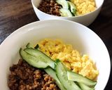 簡単！作り置きの肉味噌で三色そぼろ丼♡作り方4写真