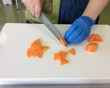 【幼児食】オクラのおかか和え作り方3写真
