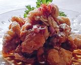 油淋鶏の麻薬ソースがけ★無限揚げ鷄玉ねぎ作り方12写真