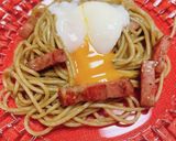 「黒味噌竹炭カルボ」パスタ！作り方5写真