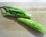 大葉油麦菜の豚バラ肉巻き作り方8写真