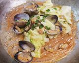 ワンパンで作るキャベツのボンゴレビアンコ作り方11写真