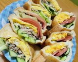 簡単♡食べやすいサンドイッチ♡お弁当にも作り方1写真