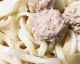 鶏団子うどん、温かい作り方6写真