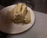 餃子皮の巻き巻きチーズ作り方5写真