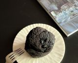 レンチンで簡単♪黒豆入りブラック蒸しパン作り方8写真