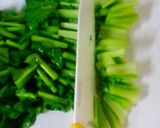 カブの葉を食べる！油揚げと甘醤油いため作り方2写真