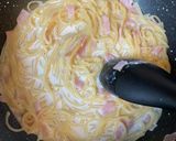 ワンパン生クリーム不使用カルボナーラ作り方4写真
