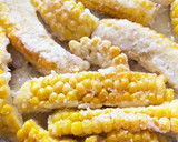 とうもろこしの唐揚げ♪青のりバター作り方3写真