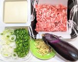 豚ひき肉とナスの麻婆豆腐作り方1写真