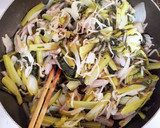 小松菜と 蒟蒻 もやしのピリ辛野菜炒め❁作り方7写真