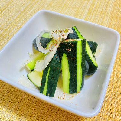 5分ズッキーニ✨濃旨コリポリ中華風漬物 by ゆう1515 【クックパッド