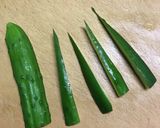 きゅうりを三角に切る作り方1写真