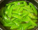 ＊早春＊さやえんどうと新じゃがの味噌汁作り方3写真