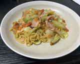 水菜ペペロンチーノ作り方8写真