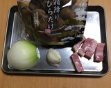 超簡単！ひらたけとベーコンのニンニク炒め作り方1写真