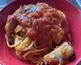 簡単!ワンパンでサバトマトパスタ作り方7写真