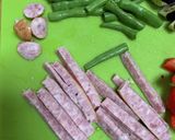 マカロニと野菜のガーリックオイル炒め作り方3写真