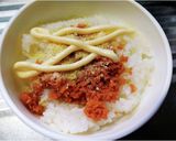鮭フレーク＆粉チ＆マヨ丼作り方1写真