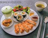 韓国料理でまんじょぐプレート作り方12写真