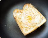 ワンパン 目玉焼きチーズトースト作り方3写真