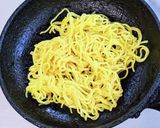 ニラともやしの塩焼きそば作り方6写真