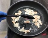 【学校給食】明日葉のジェノベーゼ風パスタ作り方8写真
