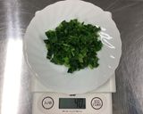 【学校給食】明日葉のジェノベーゼ風パスタ作り方4写真