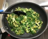 【学校給食】明日葉のジェノベーゼ風パスタ作り方11写真