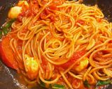 トマトとバジルのパスタ作り方5写真