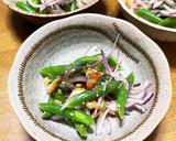 いんげんと紫玉ねぎのゴマだれ和えin鶏皮作り方6写真