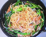 ニラともやしの塩焼きそば作り方15写真