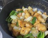 新和食〜鶏むね肉のごまドレッシング炒め作り方9写真