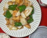 新和食〜鶏むね肉のごまドレッシング炒め作り方10写真