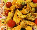 野菜ジュース活用●鶏肉の細切りソテー作り方4写真