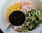 低脂肪【鶏ささみとコーンの中華サラダ】作り方5写真