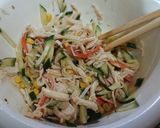 低脂肪【鶏ささみとコーンの中華サラダ】作り方6写真