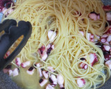 簡単！茹でダコと万願寺とうがらしのパスタ作り方5写真