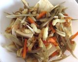 豆腐と油揚げ＋根菜で、ぎせい豆腐風に作り方2写真