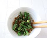 【レンジで】さやいんげんの胡麻和え作り方5写真