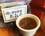 蕎麦湯のあおさ汁作り方1写真