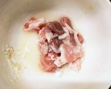 簡単きな粉梅味噌味豚こま大根青椒肉絲風作り方1写真