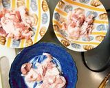 簡単きな粉梅味噌味豚こま大根青椒肉絲風作り方3写真