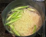 トマトとアスパラでサッポロ一番塩ラーメン作り方3写真