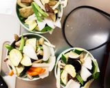 簡単きな粉梅味噌味豚こま大根青椒肉絲風作り方11写真