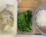 海老とニラのお粥♡中華粥風作り方1写真