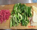 青椒肉絲作り方1写真