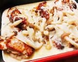 チキンソテーのきのこクリームソース☆作り方4写真